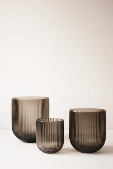 Simple Stripe glassvase brown - Small - DBKD