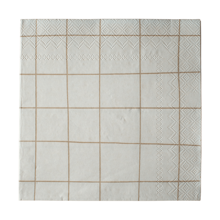 Square papirserviett 33x33 cm 20-pakning - Creme - DBKD