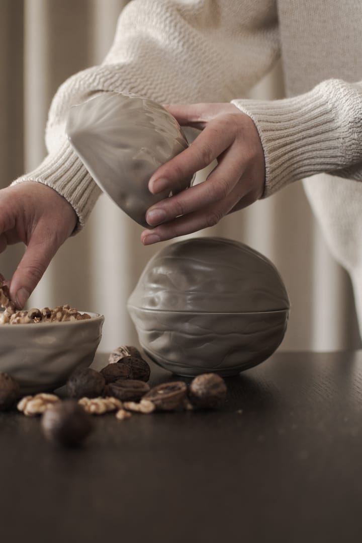 Walnut skål med lokk, Dust DBKD