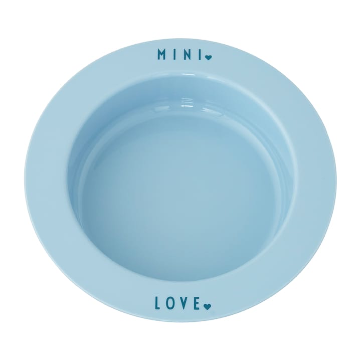 Design Letters dyp tallerken favoritt mini - Light blue-love - Design Letters