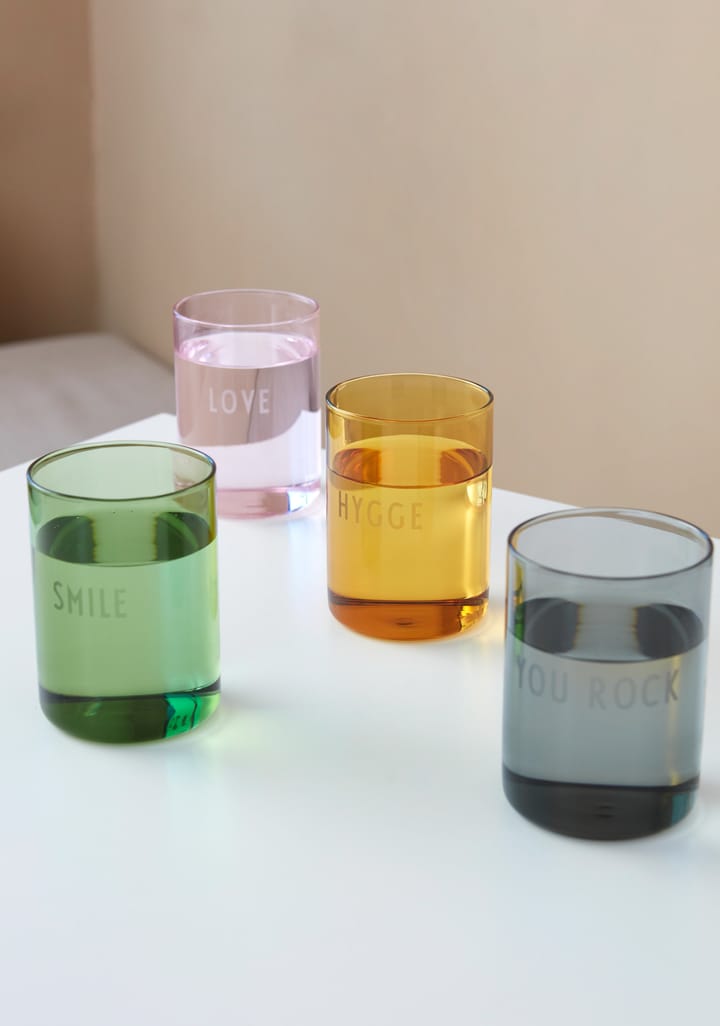 Design Letters favorittglass 35 cl, Hygge-mustard Design Letters