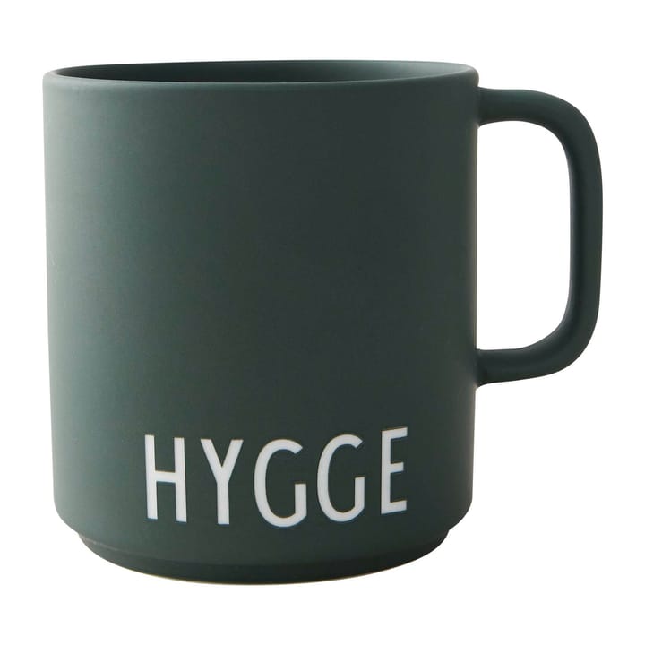 Design Letters favorittkopp med hank 25 cl - Hygge-dark green - Design Letters