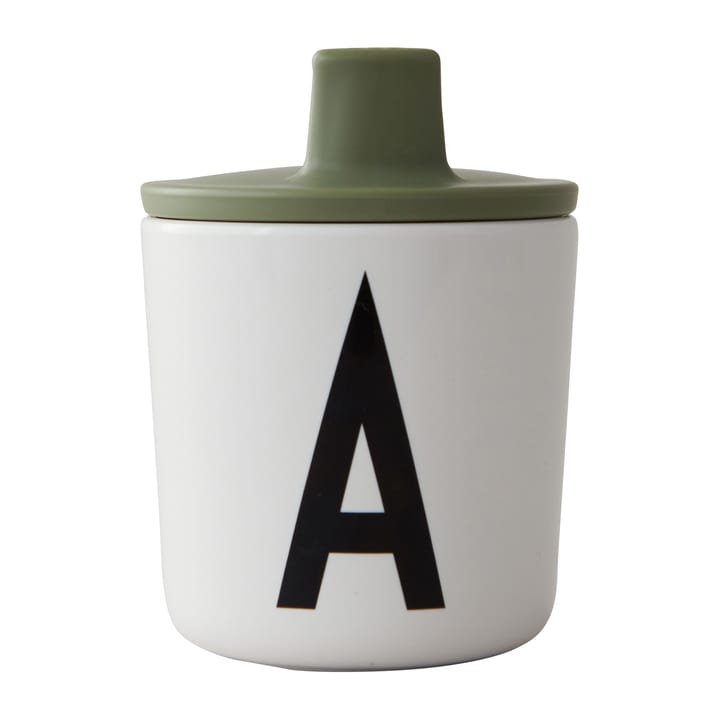 Design Letters lokk til melaminkopp, Forest green Design Letters