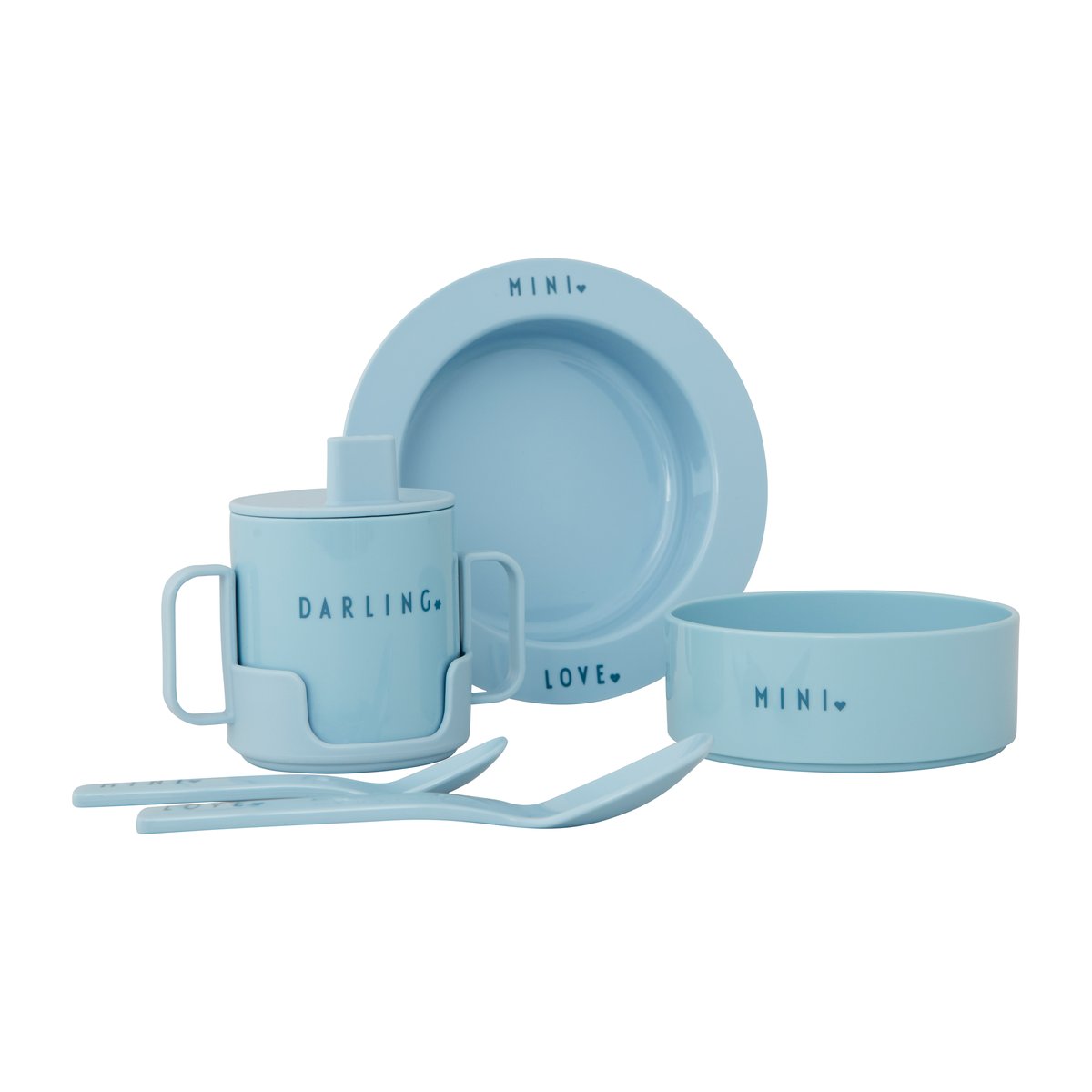 Design Letters Design Letters startsett favoritt mini Light blue