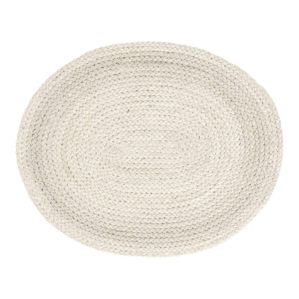 Dixie Braided spisebrikke oval Ivory