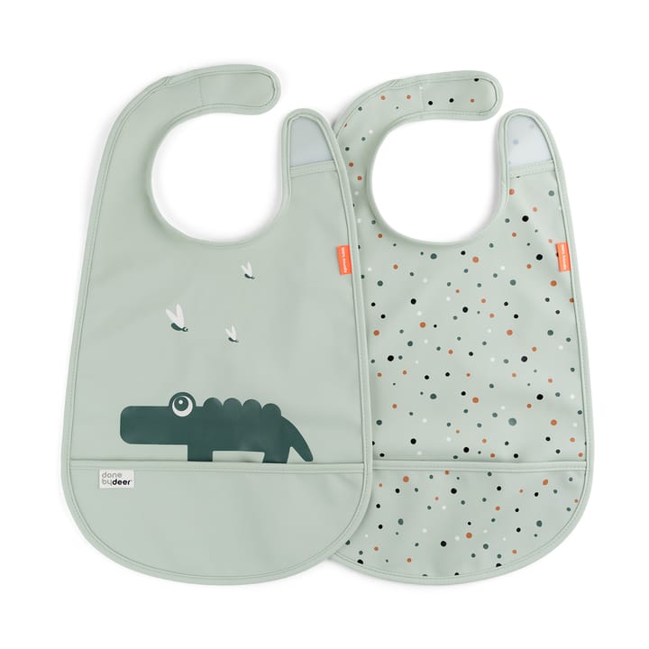 Croco smekke med borrel�ås 2-pk - Green - Done by deer