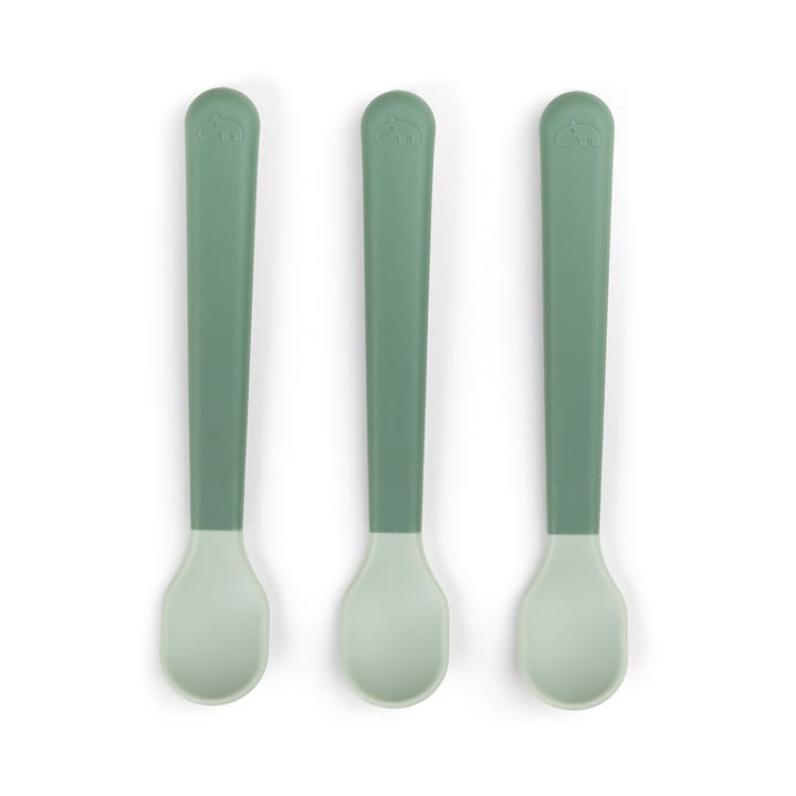 Easy-grip foodie skje 3-pk, Green Done by deer