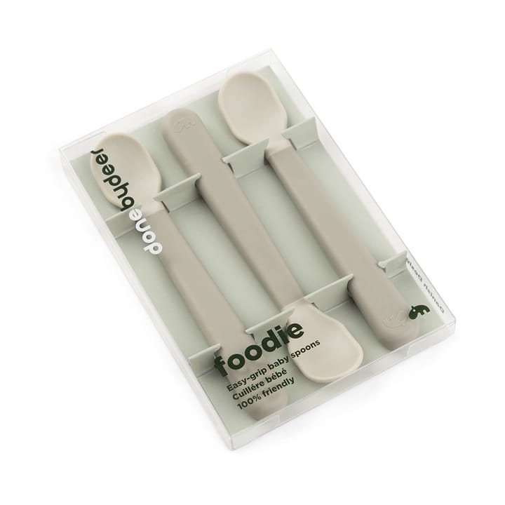 Easy-grip foodie skje 3-pk, Sand Done by deer