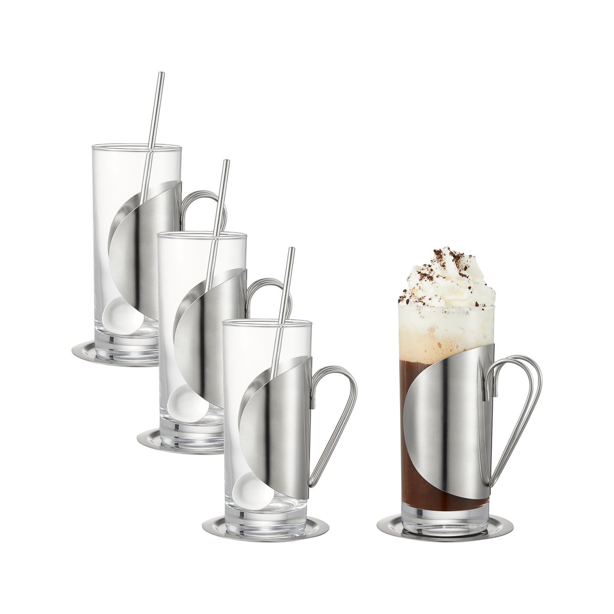 Dorre Darry Irish Coffee-sett 12 deler Glass-rustfritt stål