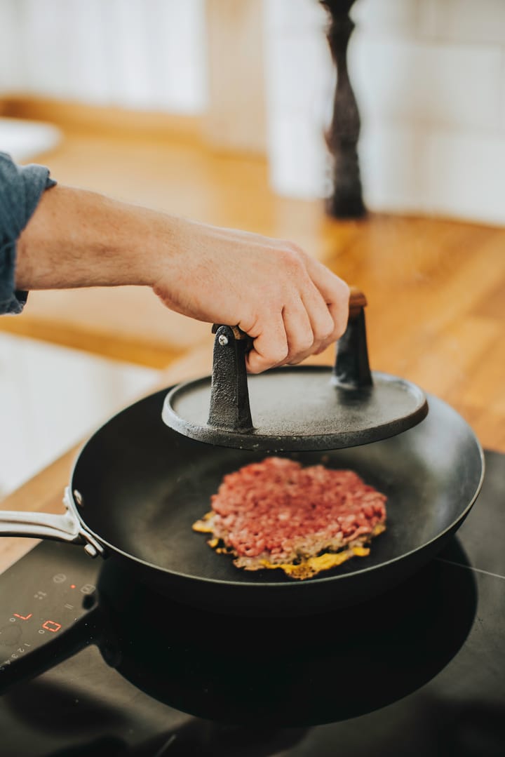 Hally hamburgerpresse Ø17,7 cm, Støpejern-akasie Dorre