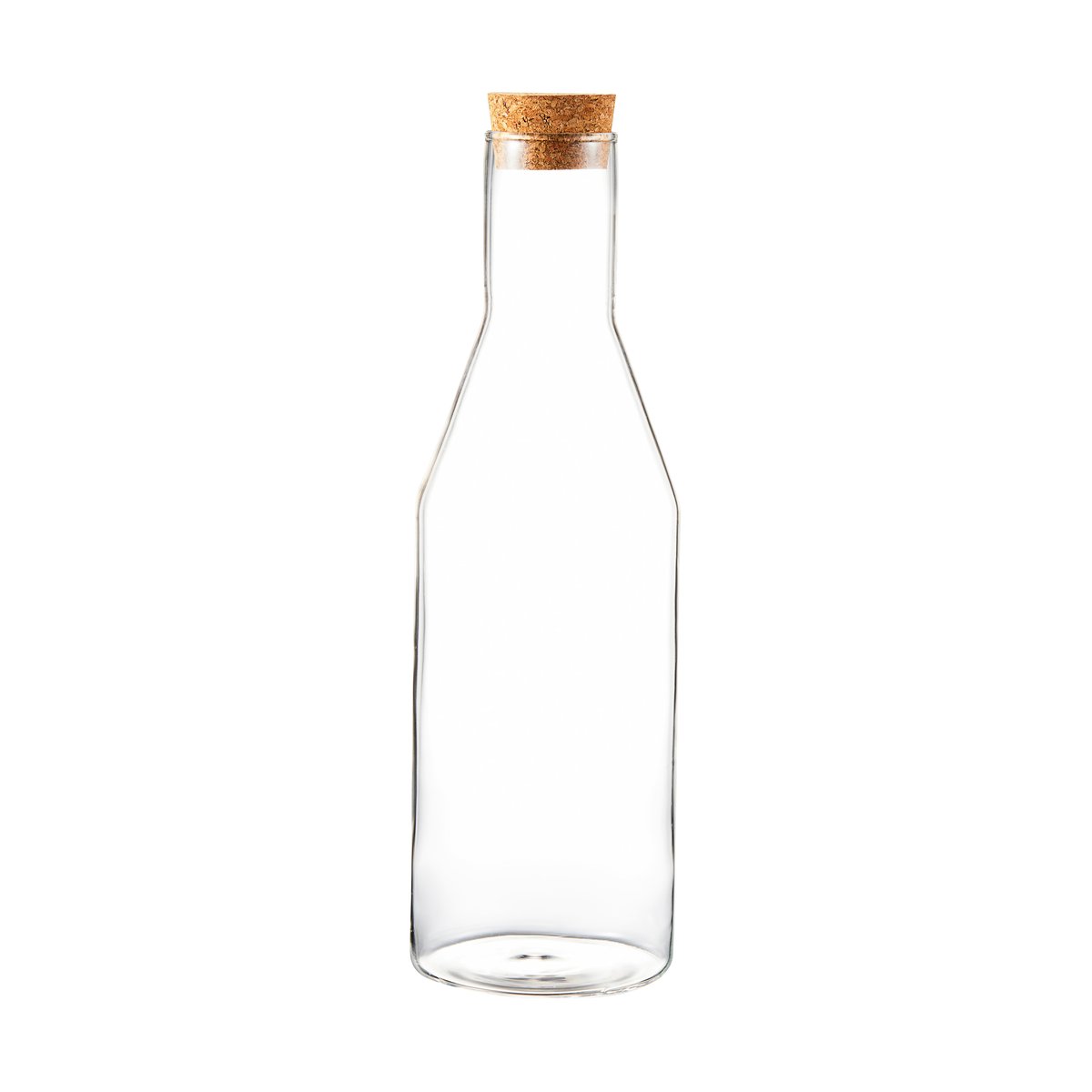 Dorre Sunnanö glasskaraffel med korklokk 1 l Glass-kork