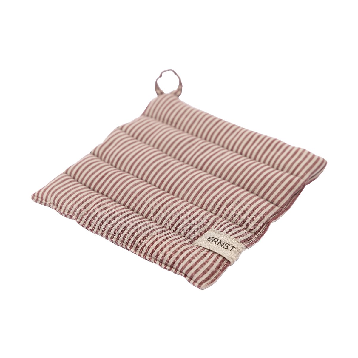 ERNST Ernst gryteklut stripete 23×25 cm Rød-beige