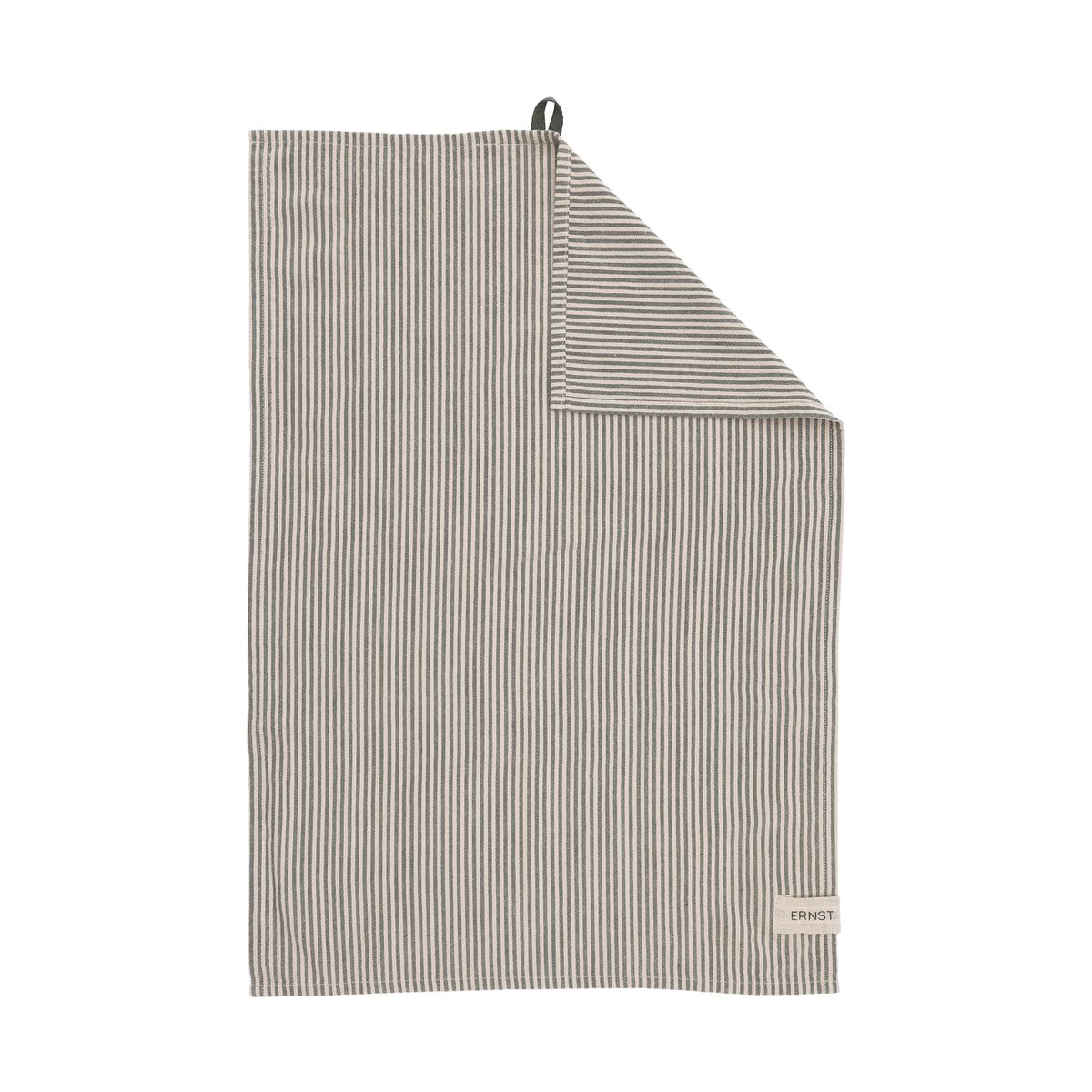 ERNST Ernst kjøkkenhåndkle smale striper 47×70 cm Grønn-beige