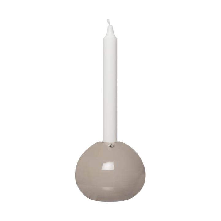 Ernst lysestake, glass Ø11 cm - Beige - ERNST