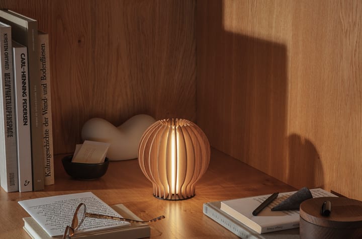 Eva Solo Radiant LED oppladbar lampe rund, Oak Eva Solo