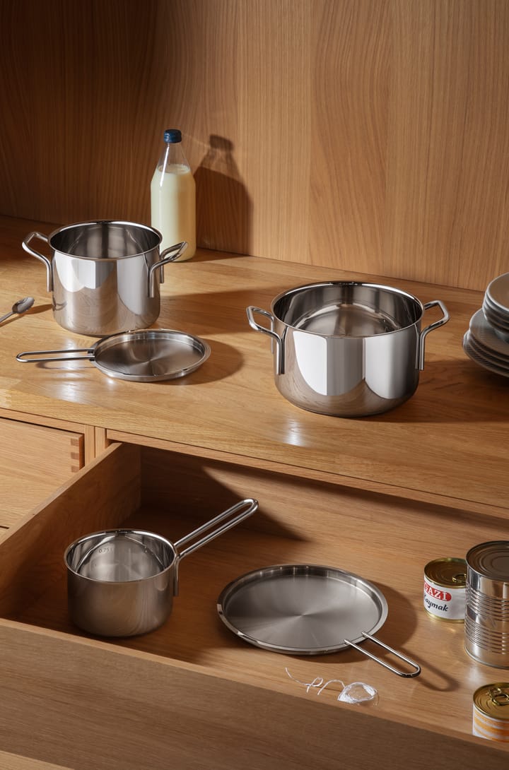 Eva Trio Stainless Steel grytesett 3 deler, Rustfritt stål Eva Solo