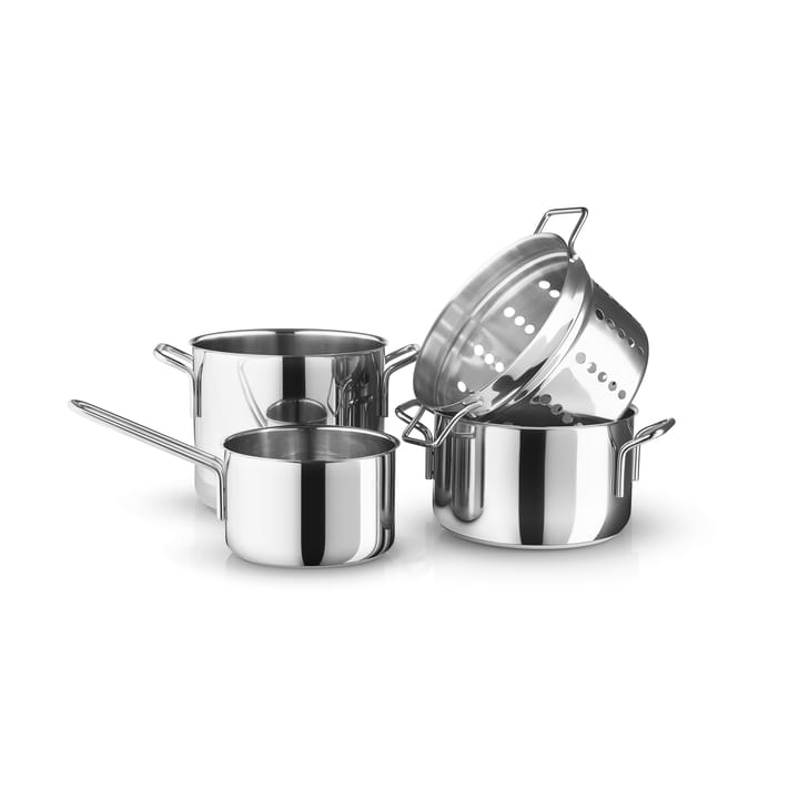 Eva Trio Stainless Steel grytesett 4 deler, Rustfritt stål Eva Solo