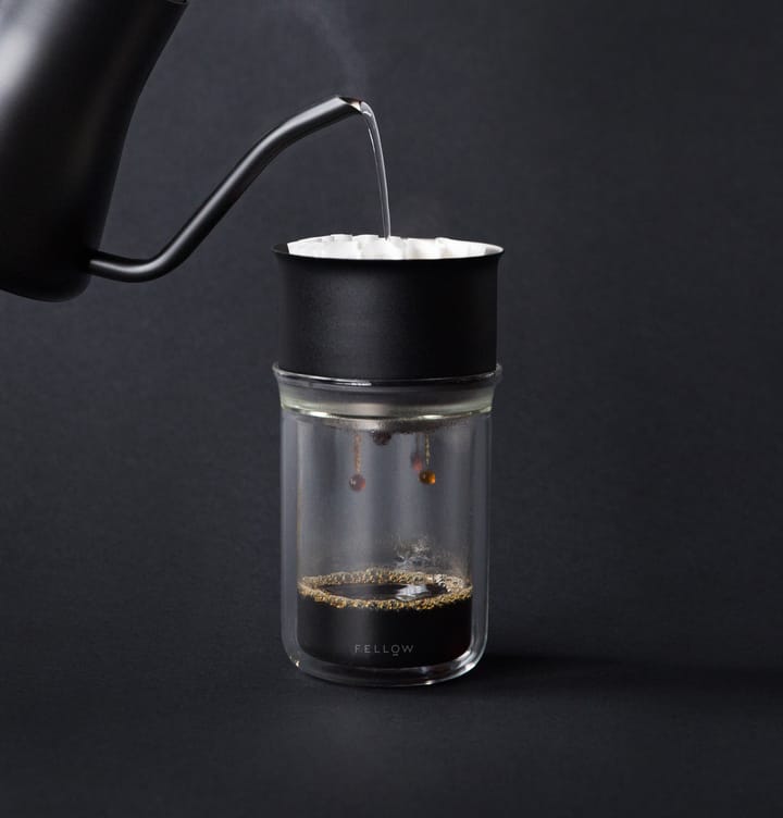 Stagg X Pour-Over Dripper, Matte black-clear glass Fellow