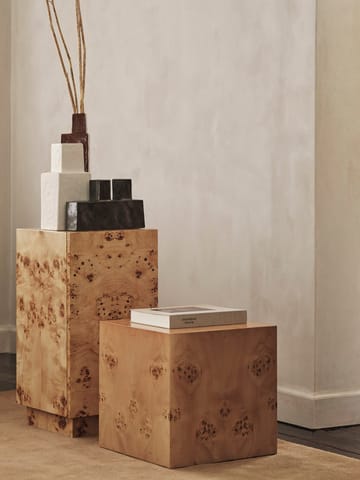 Burl Cube sidebord 40x40 cm - Natural - ferm LIVING