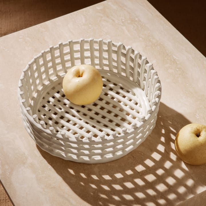 Ceramic fflettet skål, Off-white ferm LIVING