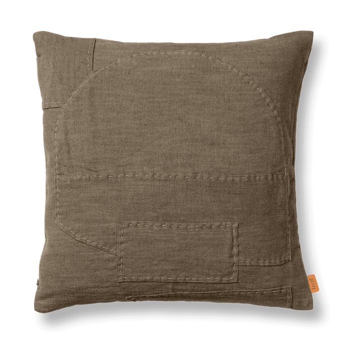 Darn putetrekk 50 x 50 cm - Dark Taupe - Ferm LIVING