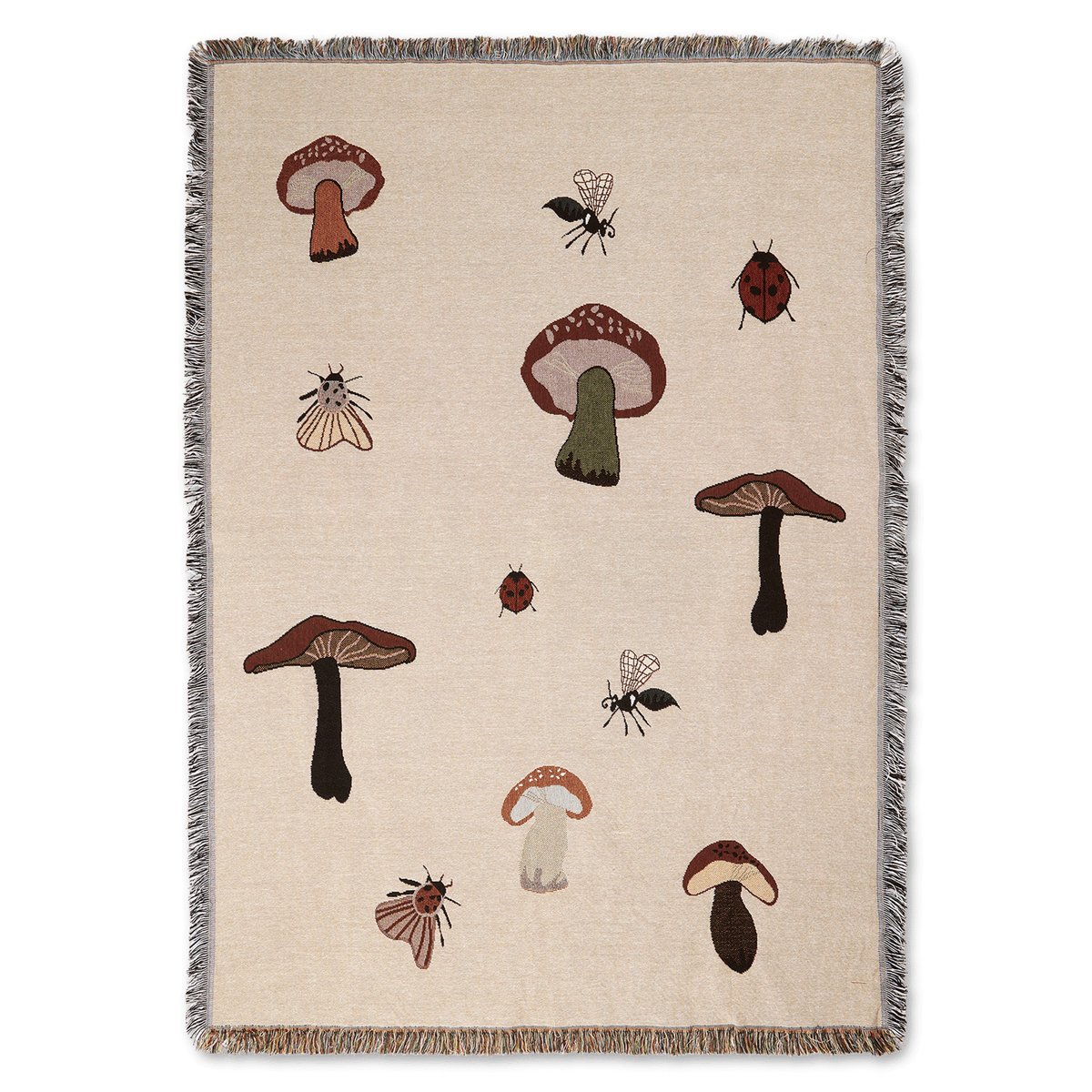 ferm LIVING Forest tapestry pledd 120 x 170 cm Sand