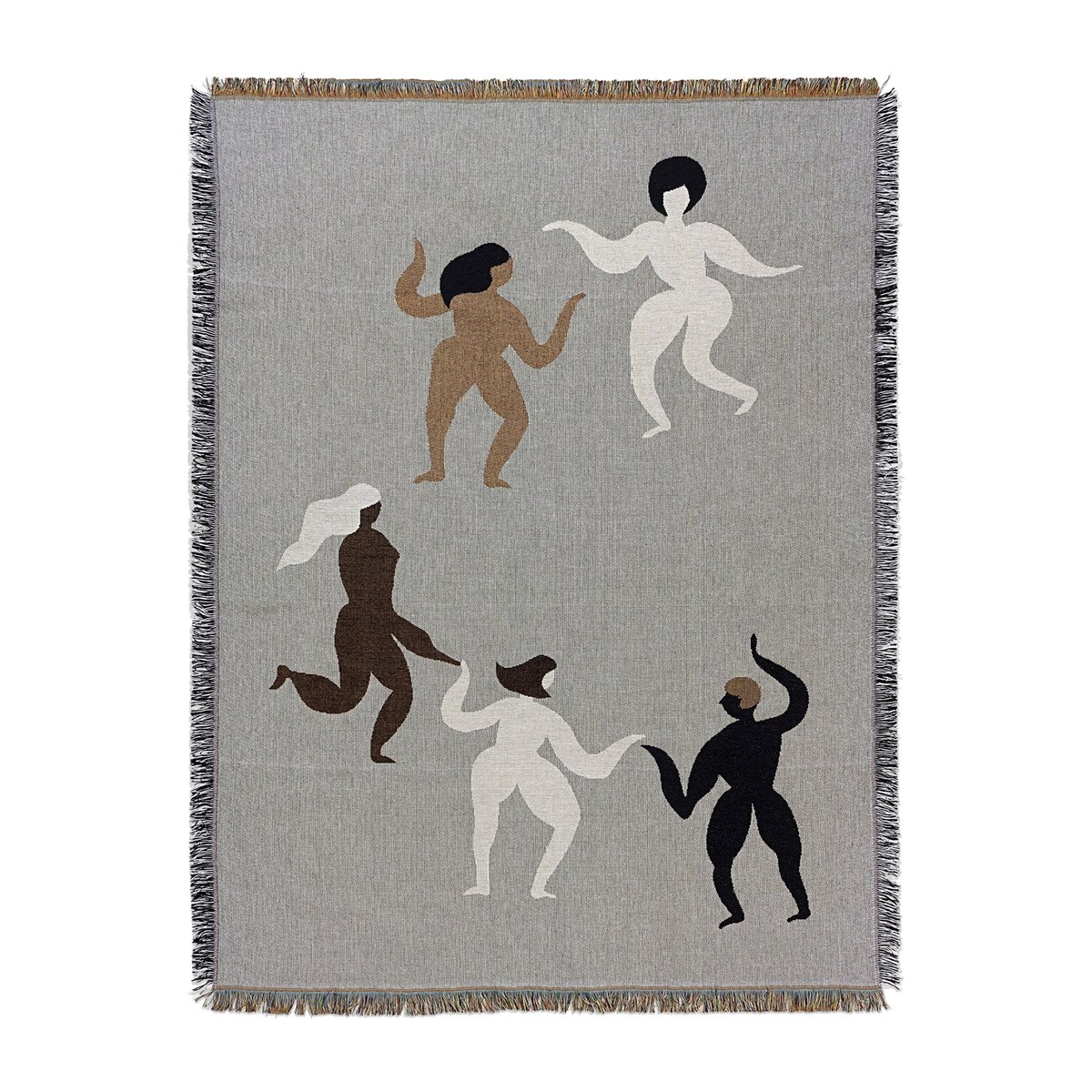 ferm LIVING Free tapestry pledd 120 x 170 cm Grey