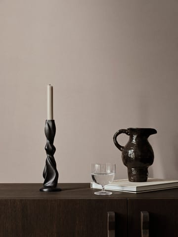 Gale lysestake 25 cm - Blackened Aluminium - ferm LIVING