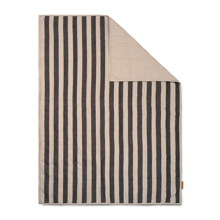 Grand pledd 120x170 cm, Sand-black ferm LIVING