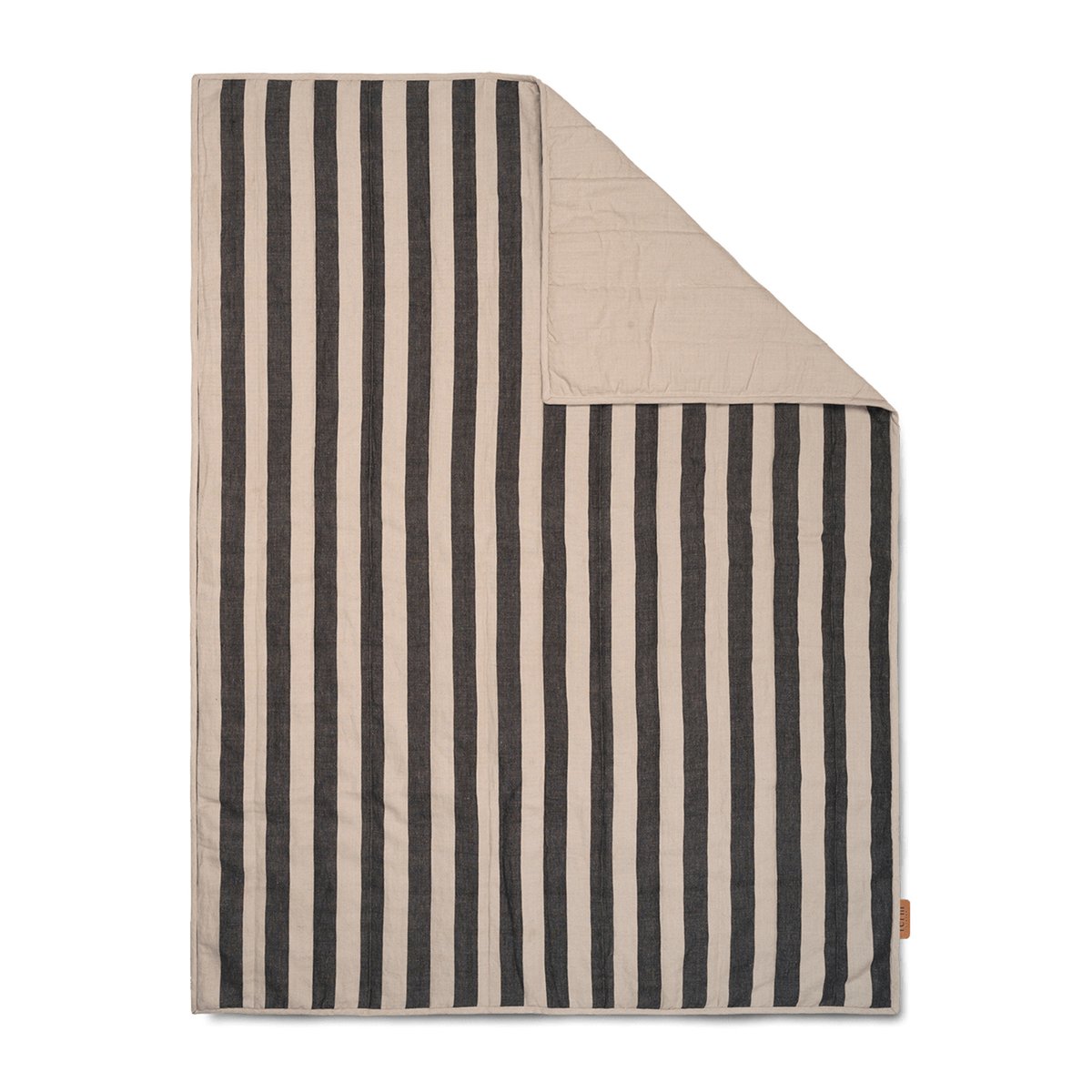 ferm LIVING Grand pledd 120×170 cm Sand-black