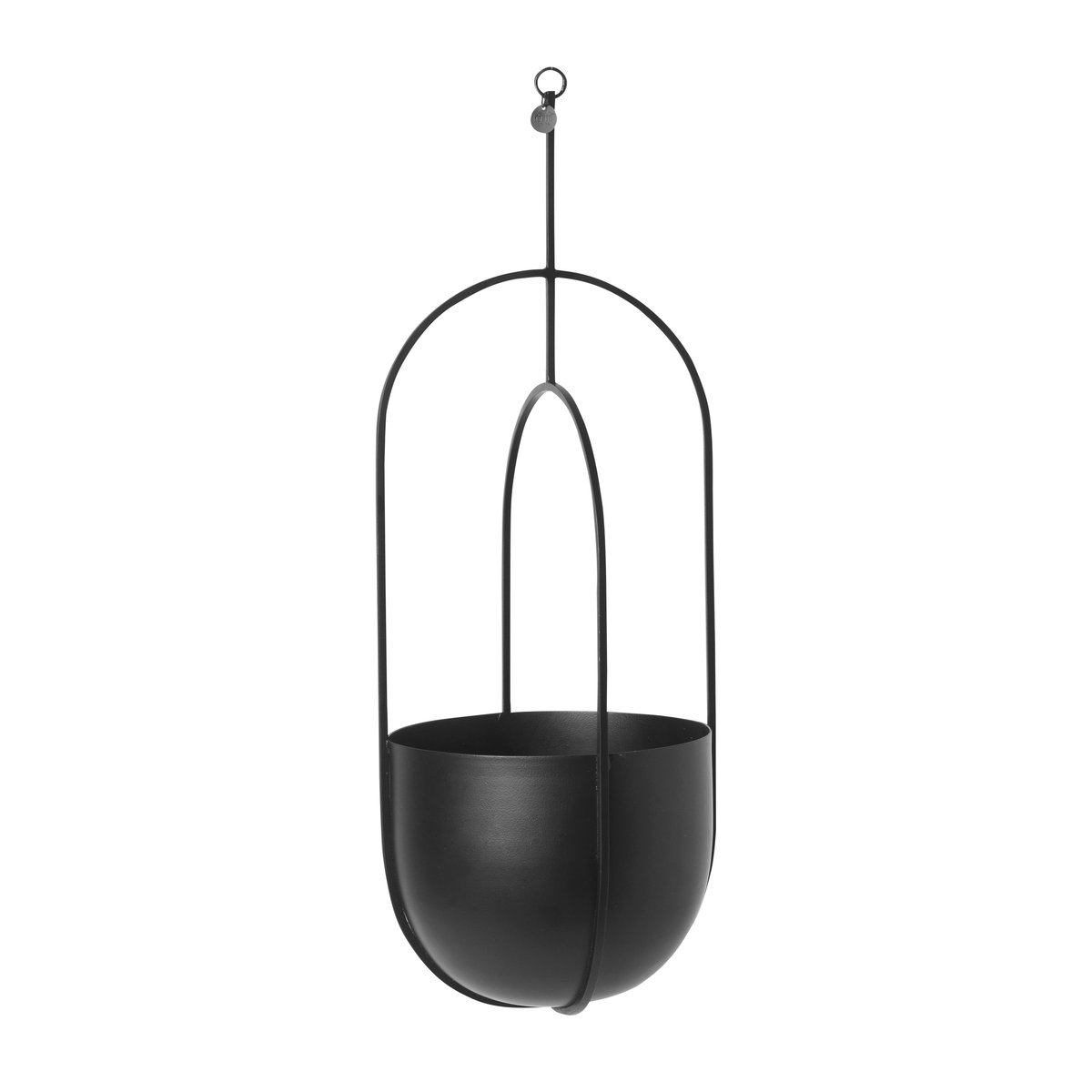 ferm LIVING Hanging deco pot hengende potte Ø18.5 cm Sort