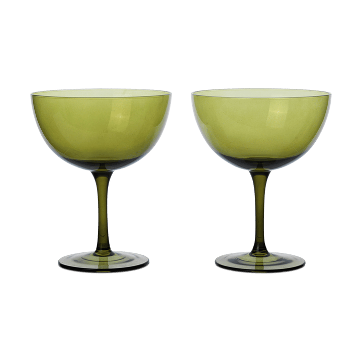 Host cocktailglass 24 cl 2-pakning, Moss green ferm LIVING