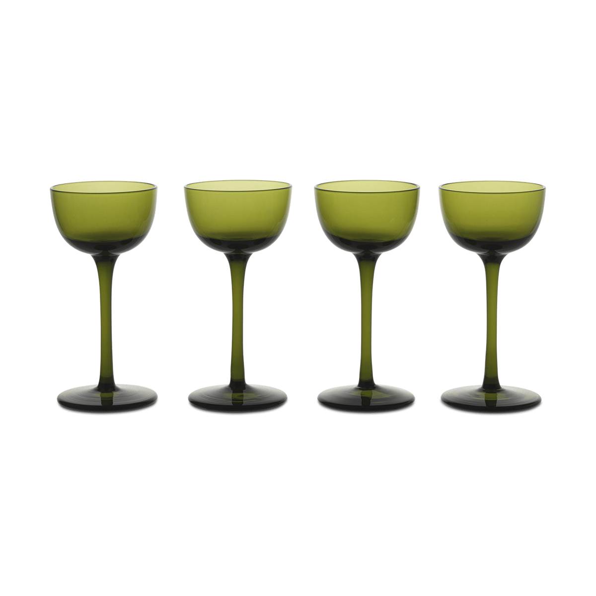 ferm LIVING Host likørglass 4-pakning Moss Green