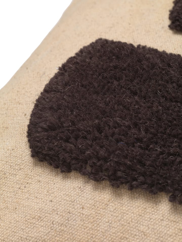 Lay pute 50 x 50 cm, Sand / Dark Brown ferm LIVING