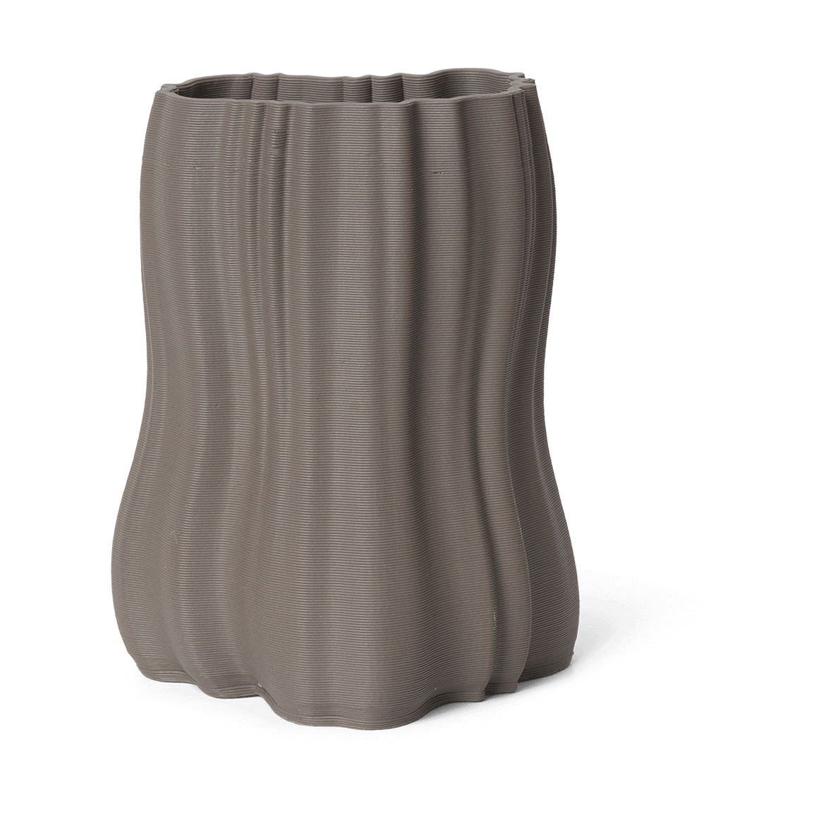 ferm LIVING Moire vase 20 cm Anthracite