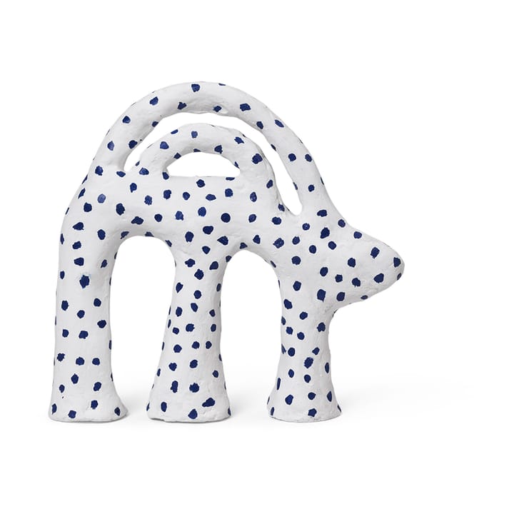 Mumbo skulptur 14,5 x 18,5 cm, White-blue ferm LIVING