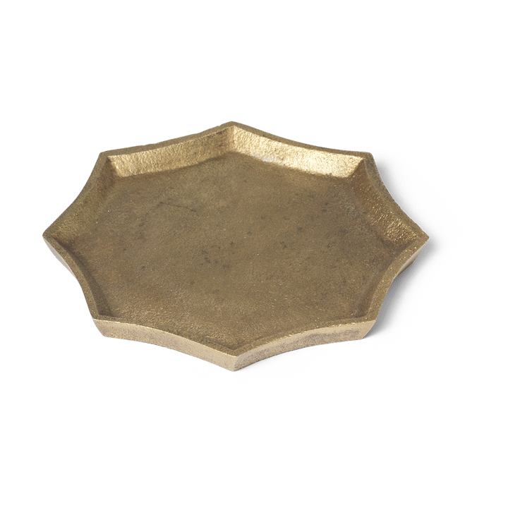 Otte dekorasjonsbrett 9,5x9,5 cm, Brass finish ferm LIVING