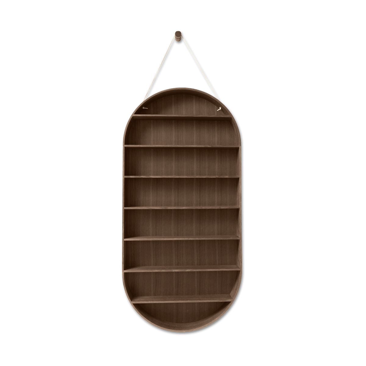 ferm LIVING Oval Dorm hylle Smoked oak