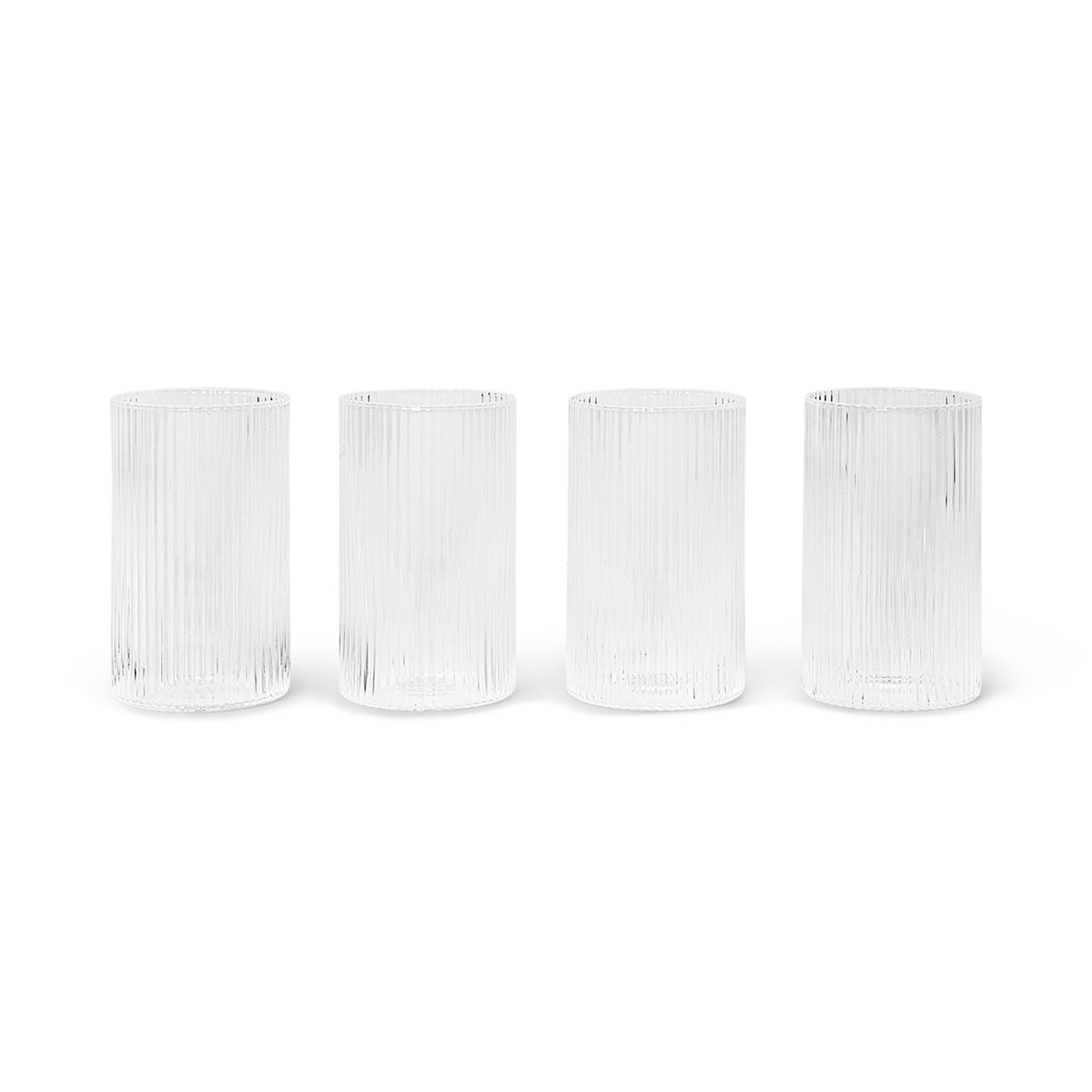 ferm LIVING Ripple verrines serveringsglass 14 cl 4-stk. Clear