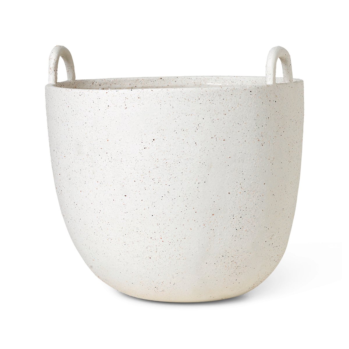 ferm LIVING Speckle krukke Ø30 cm Off white