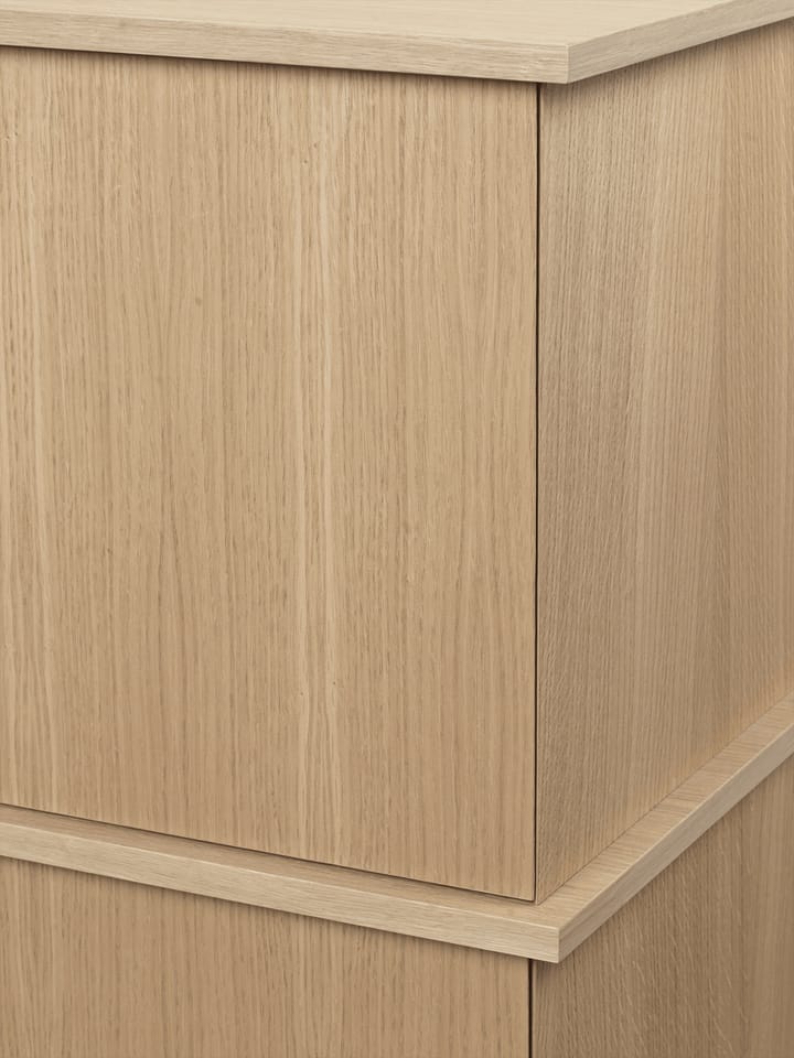 Stilt sideboard double 109x100 cm, Natural oak ferm LIVING