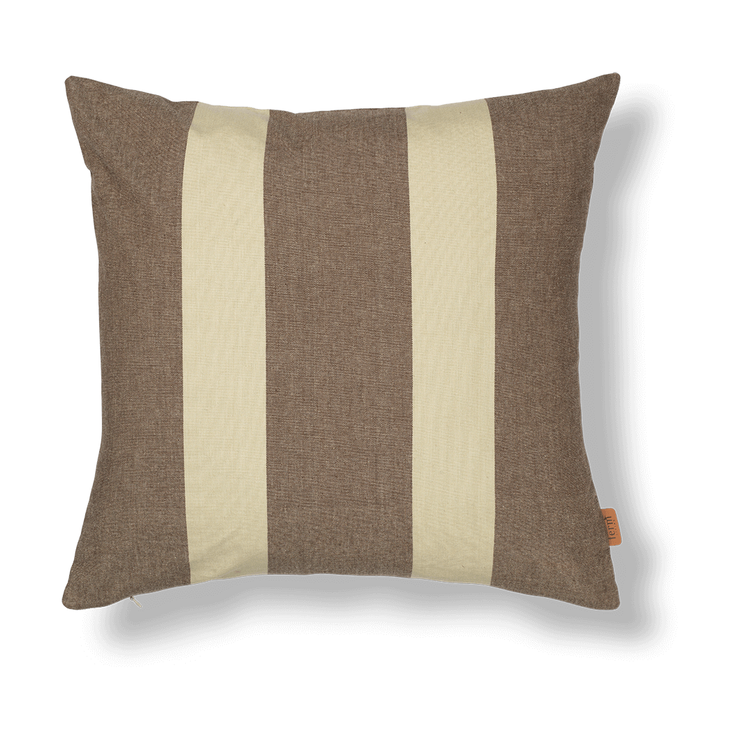 ferm LIVING Strand outdoor putetrekk 50×50 cm Carob brown-parchment