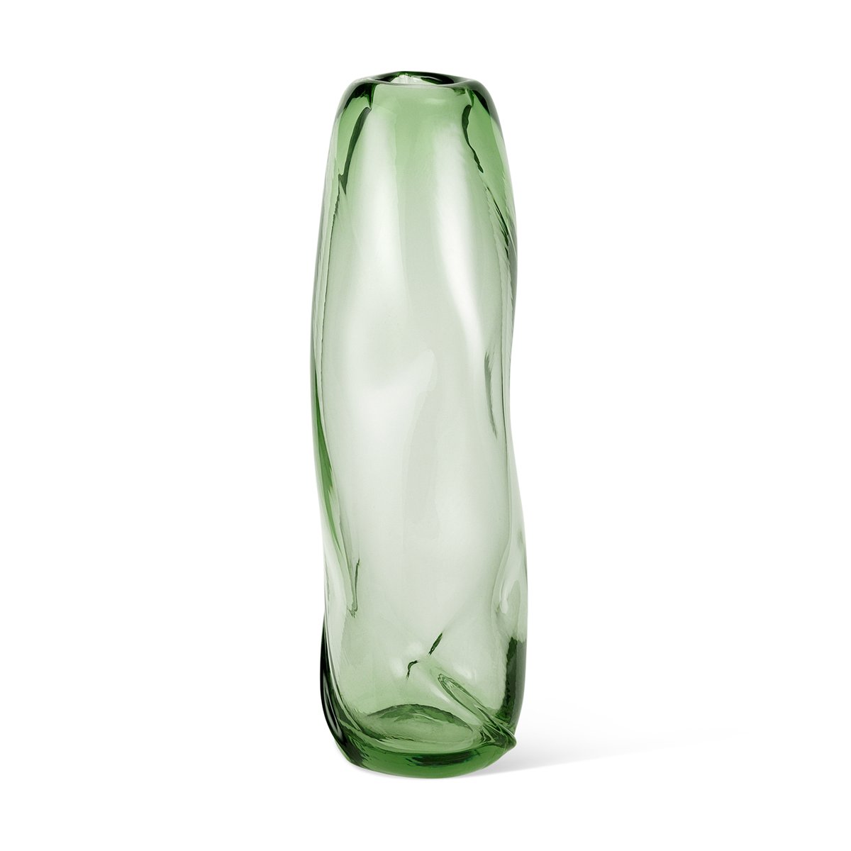 ferm LIVING Water Swirl vase Recycled glass