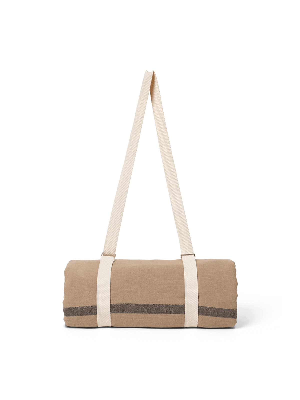 ferm LIVING Yard Picknick-teppe 180×180 cm Sand-svart