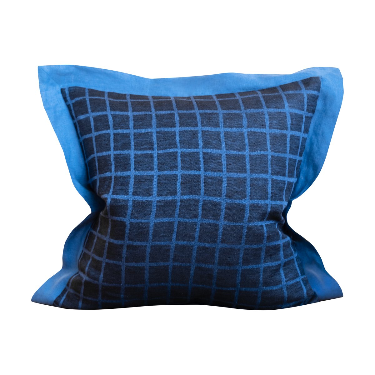 Fine Little Day Rutete putetrekk 47 x 47 cm Blue-black