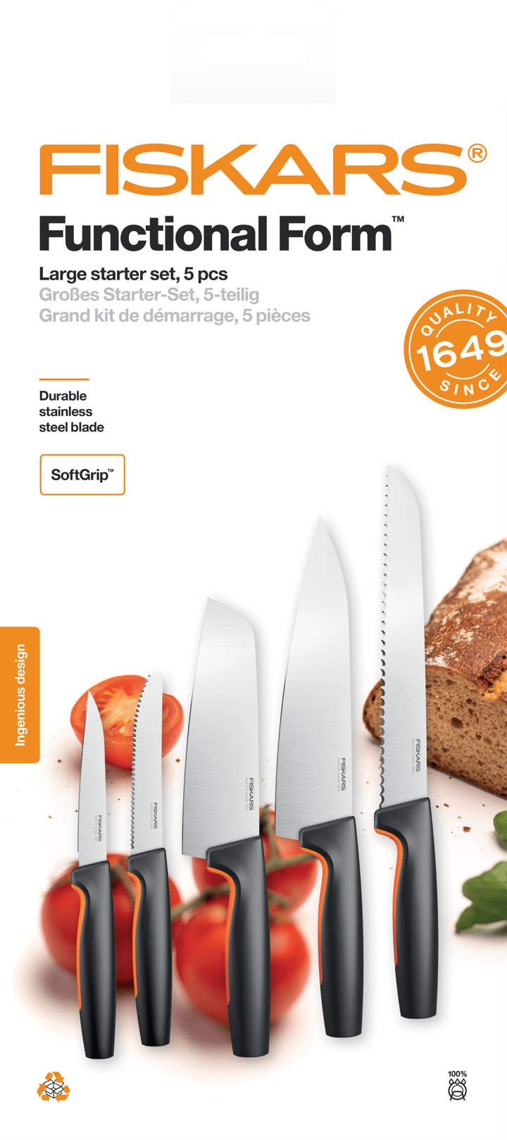 Functional Form knivsett stort, 5 deler Fiskars