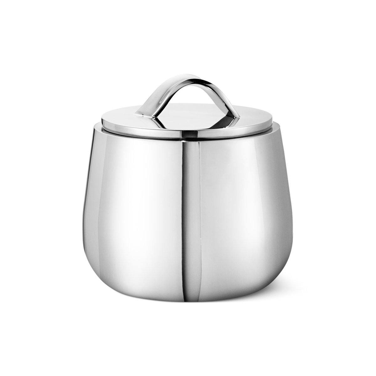 Georg Jensen Helix sukkerskål med lokk Rustfritt stål