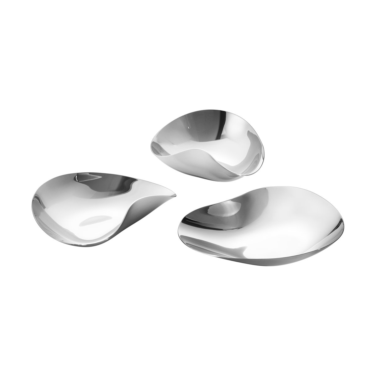 Georg Jensen Indulgence snacksskål 3 deler Rustfritt stål