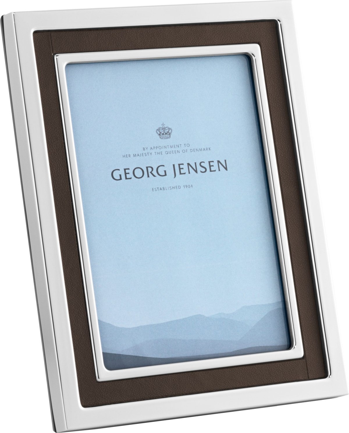 Georg Jensen Manhattan Ramme small 16×20 cm Rustfritt stål-lær