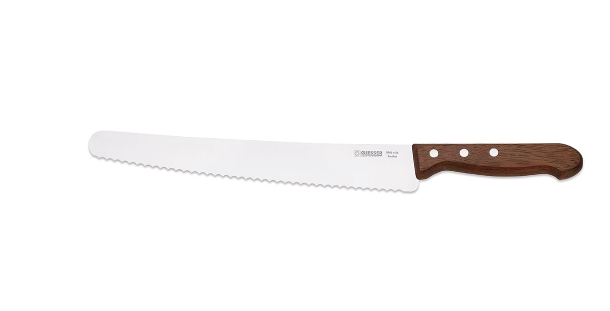 Giesser Giesser brødkniv 25 cm Stål-rosetre brun